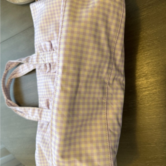 STONEY CLOVER LANE PURPLE GINGHAM CLASSIC TOTE - Picture 2 of 5